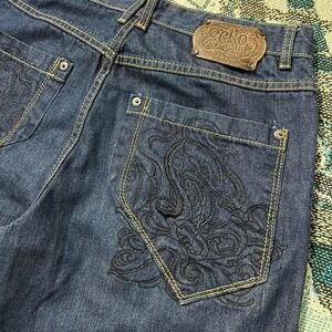 Y2K Ecko Unltd Embroidered Denim Shorts